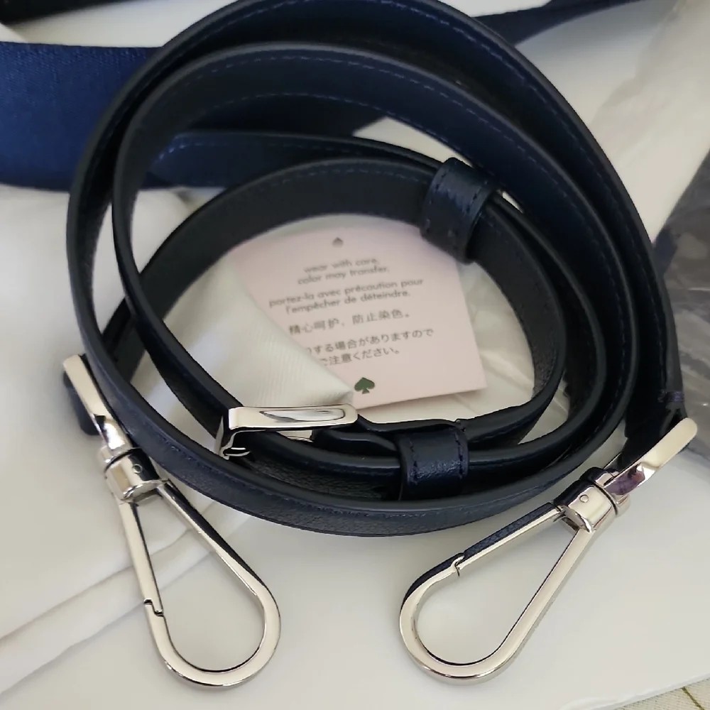 Kate Spade Navy Crossbody Bag with Cherry Detail - Picture 4 of 10